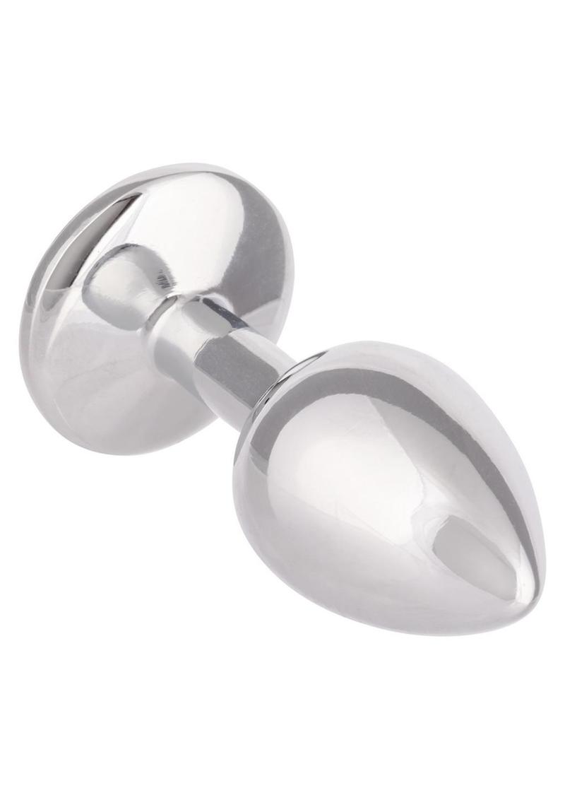 Jewel Rose Aluminum Anal Plug - Small - Pink