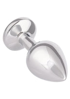 Jewel Amethyst Aluminum Anal Plug - Large - Purple