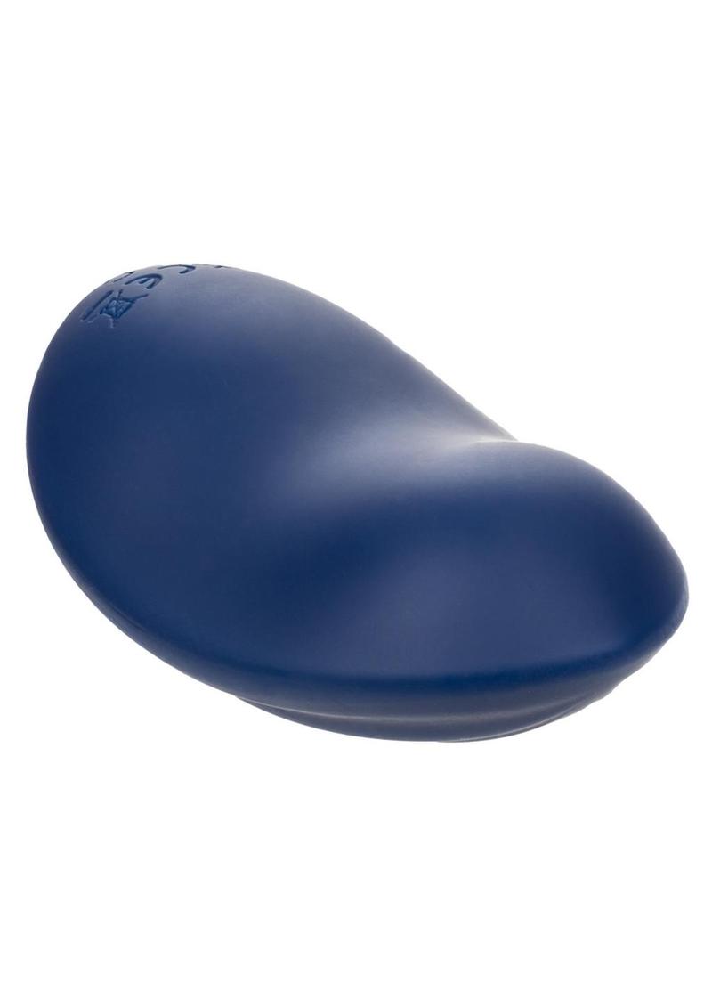 Cashmere Velvet Curve Rechargeable Silicone Massager - Blue