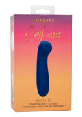Cashmere Satin G Rechargeable Silicone G-Spot Vibrator - Blue
