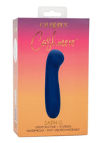 Cashmere Satin G Rechargeable Silicone G-Spot Vibrator - Blue