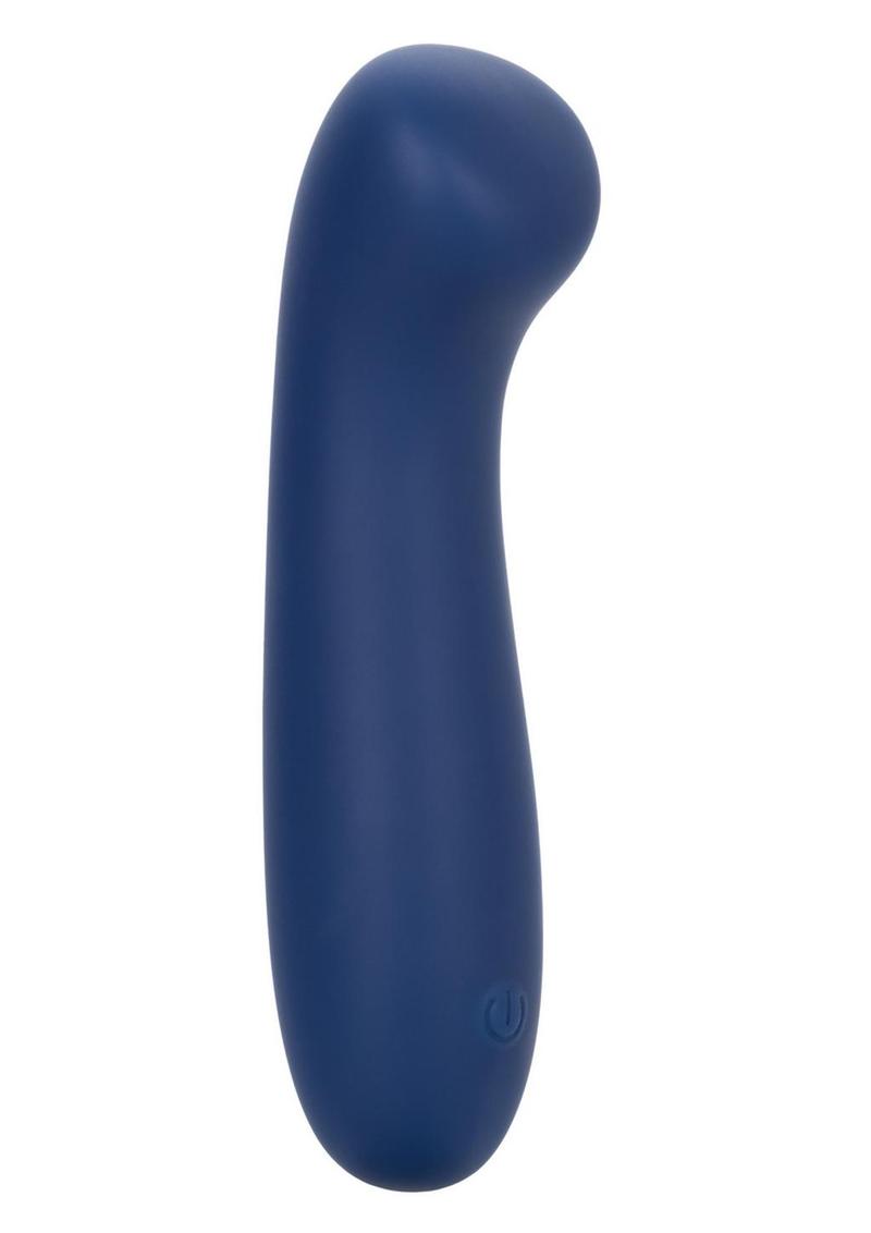 Cashmere Satin G Rechargeable Silicone G-Spot Vibrator - Blue