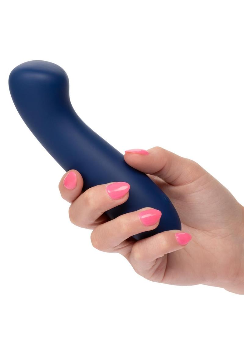 Cashmere Satin G Rechargeable Silicone G-Spot Vibrator - Blue