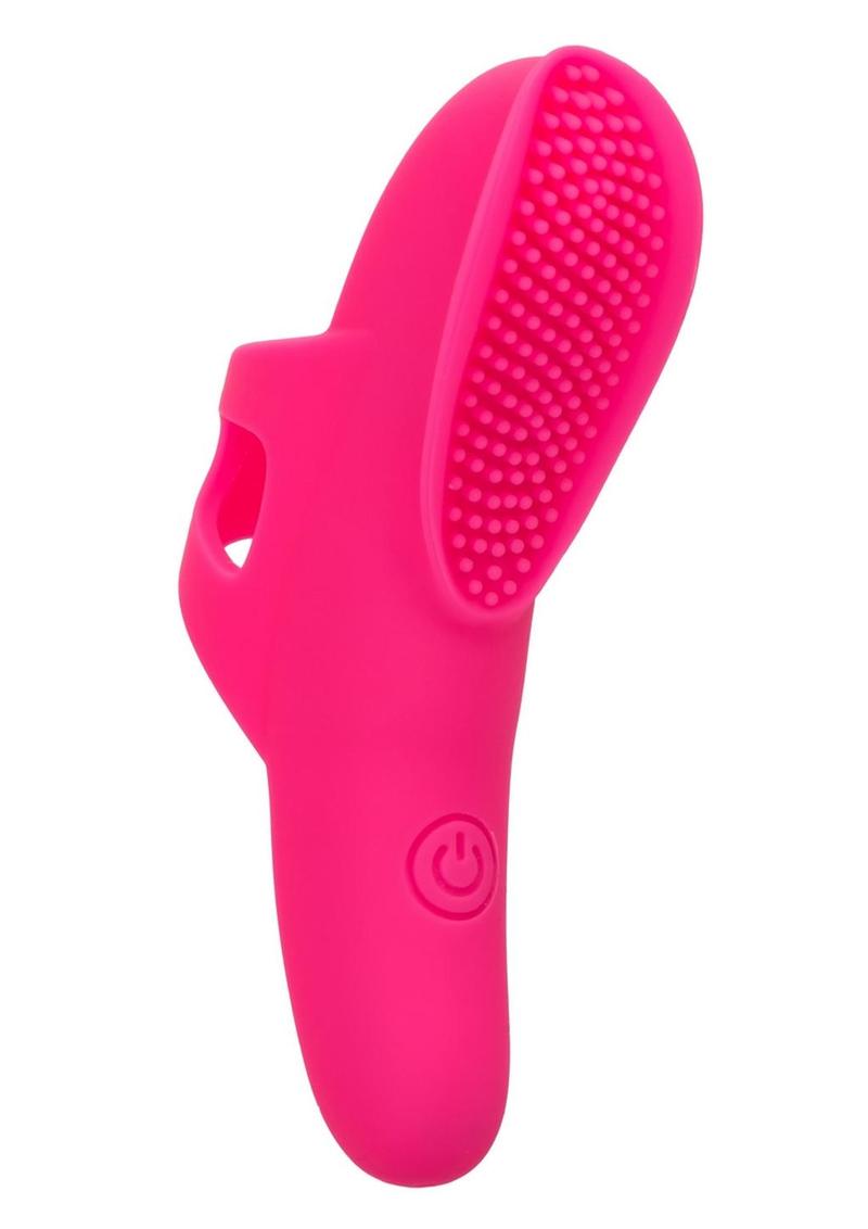 Neon Vibes The Nubby Rechargeable Silicone Finger Vibrator - Pink