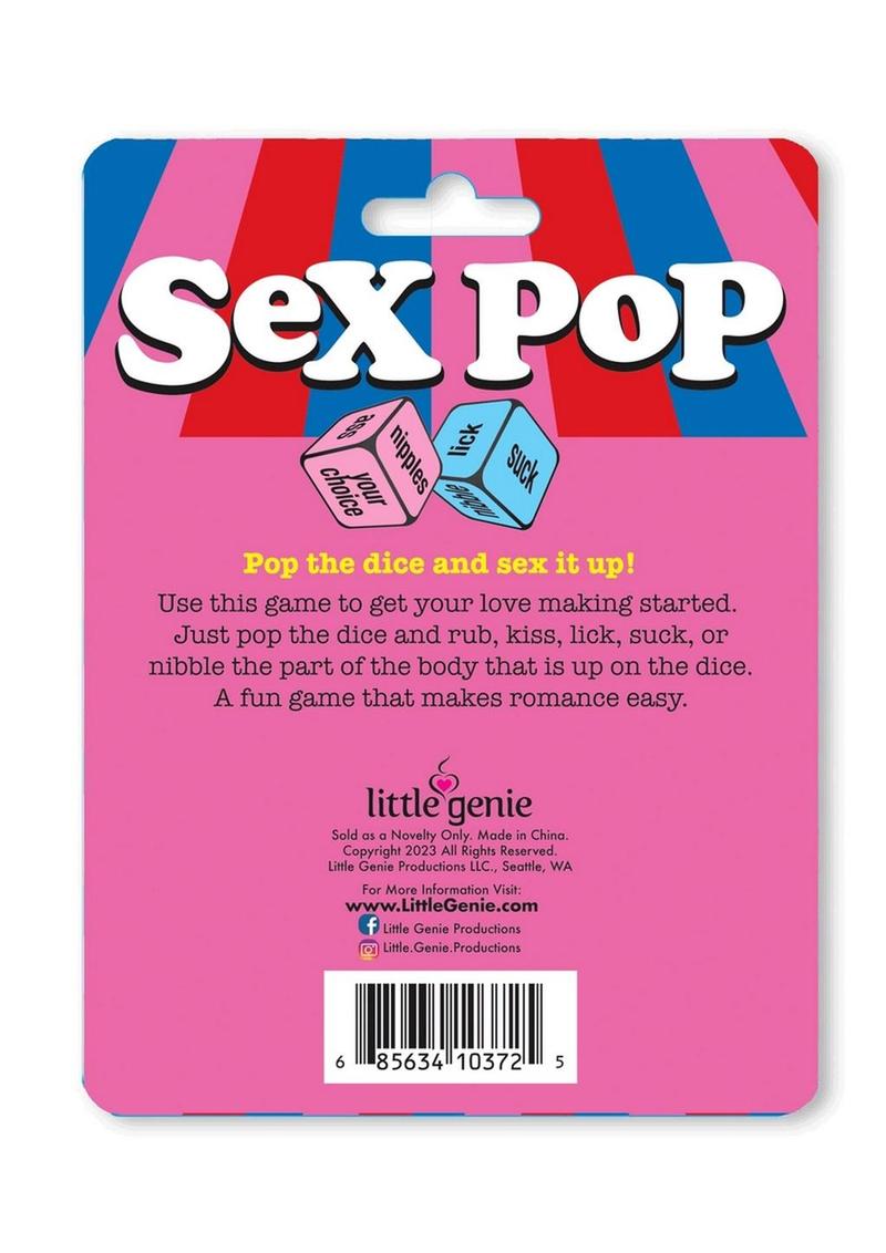 Sex Pop Dice Game for Couples