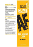 Numb AF Anal Numbing Flavored Cream 1.5oz - Cupcake
