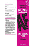 Numb AF Anal Numbing Flavored Cream 1.5oz - Strawberry