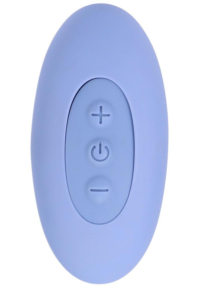 Tryst Duet Rechargeable Silicone Double End Vibrator with Remote Control - Blue
