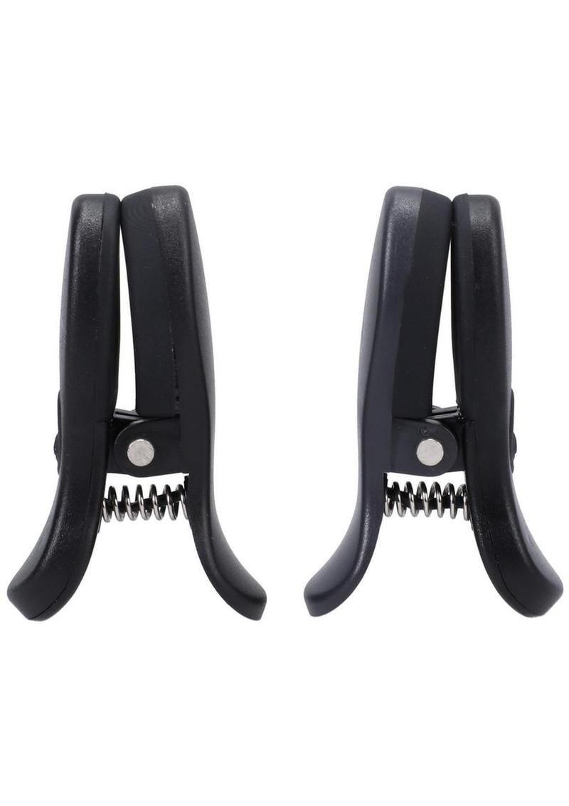 Merci Vibro Grippers Vibrating Nipple Clamps with Rechargeable Case - Black
