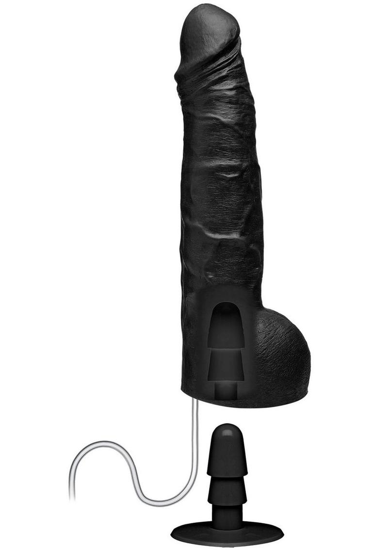 Merci Dual Density Ultraskyn Squirting Cumplay Cock with Removable Vac-U-Lock Suction Cup 10in - Black