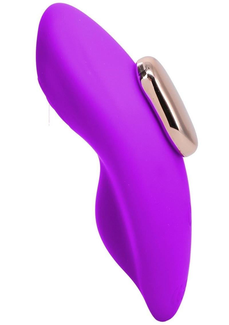 In a Bag Silicone Rechargeable Magnetic Panty Vibe with Remote Control - Purple