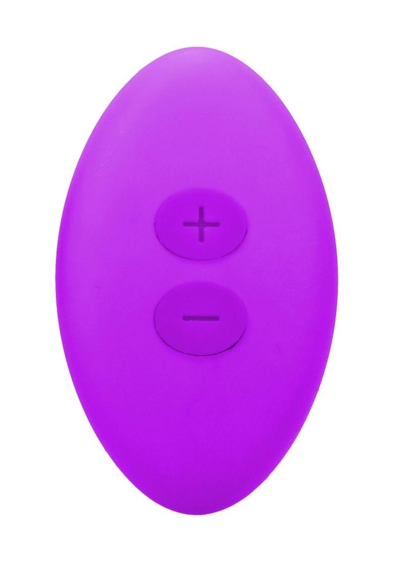 In a Bag Silicone Rechargeable Magnetic Panty Vibe with Remote Control - Purple