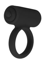 In a Bag Silicone Vibrating C-Ring - Black