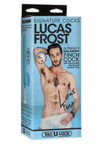 Doc Johnson Signature Cocks Ultraskyn Lucas Frost Dildo with Removable Suction Cup 7in - Vanilla
