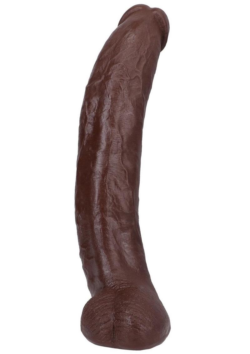 Doc Johnson Signature Cocks Ultraskyn Brickzilla Dildo with Removable Suction Cup 13in - Chocolate