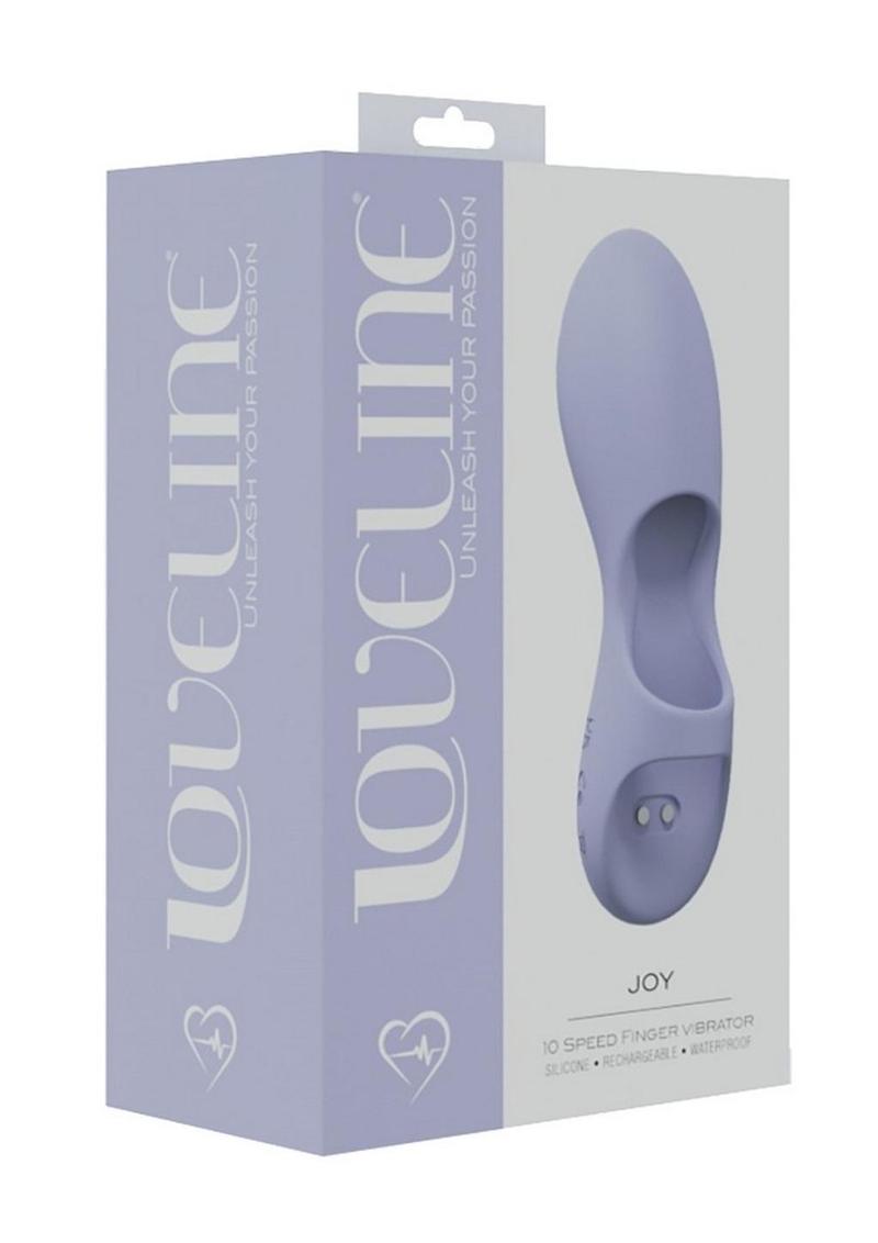 LoveLine Joy Rechargeable Silicone Finger Vibrator - Lavender