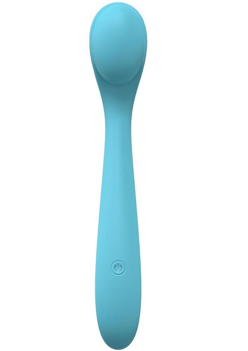 LoveLine Juicy Silicone Rechargeable 10 Speed Flexible Vibrator - Blue