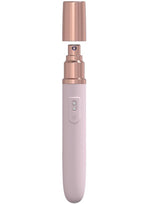 LoveLine The Traveler Rechargeable 10 Speed Travel Vibrator - Pink - Holds Lubricant