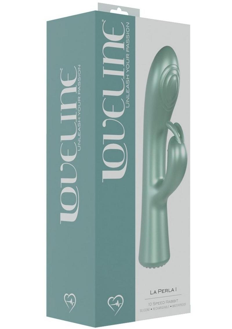 LoveLine La Perla I Rechargeable 10 Speed Rabbit Vibrator - Green