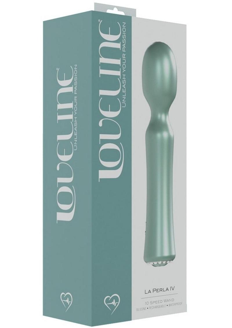 LoveLine La Perla IV Rechargeable 10 Speed Wand - Green