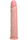 RealRock Ultra Realistic Skin Extra Large Straight Dildo with Suction Cup 14in - Vanilla