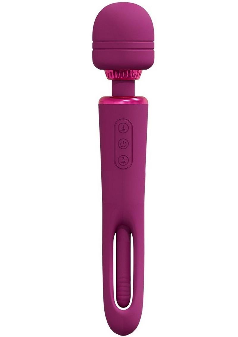 Vive Kiku Rechargeable Double Ended Wand - Pink