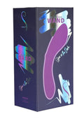 Swan Mini Swan Wand Rechargeable Silicone Glow in the Dark Massager - Purple