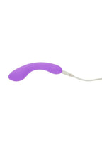 Swan Mini Swan Wand Rechargeable Silicone Glow in the Dark Massager - Purple
