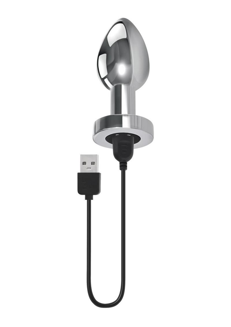 Gender X Rockin Rechargeable Metal Plug - XLarge - Silver