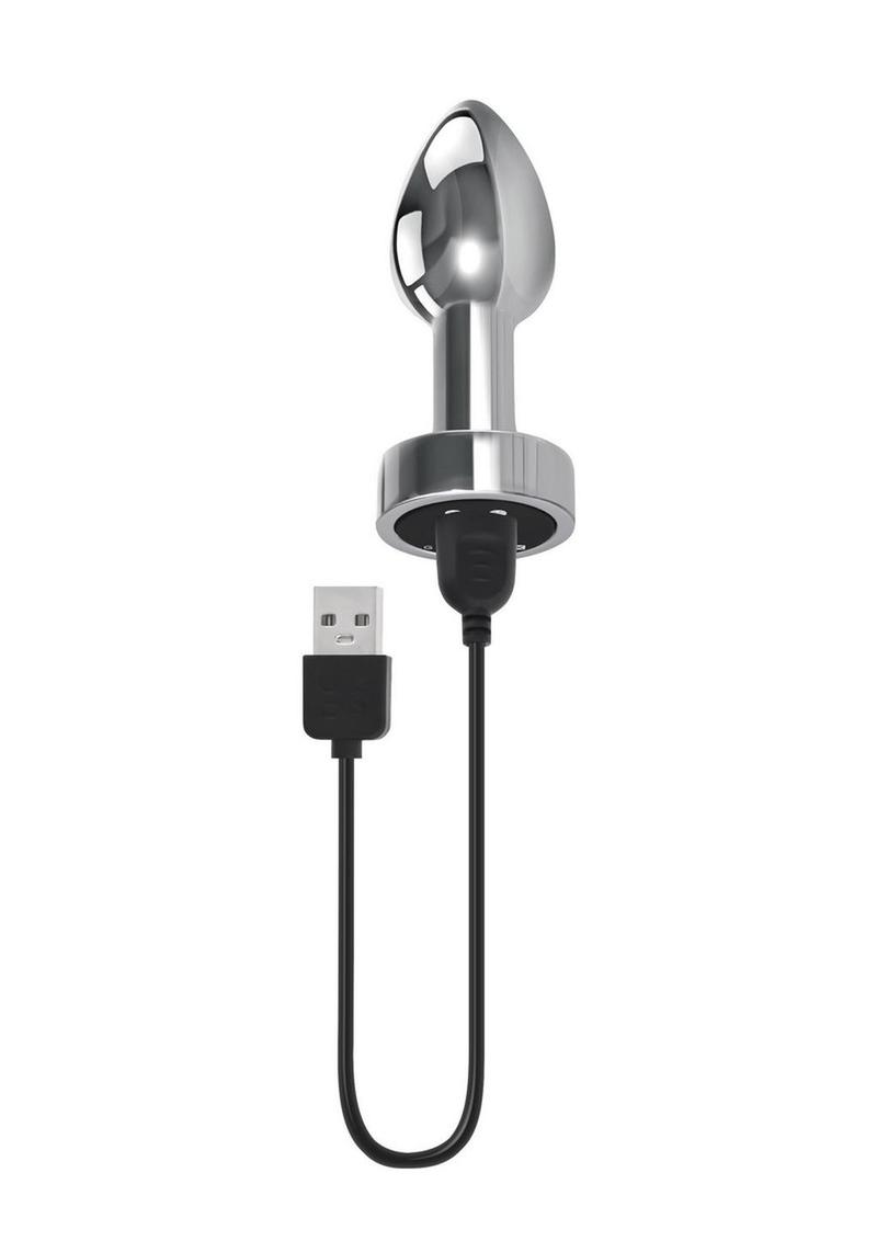Gender X Rockin Rechargeable Metal Mini Plug - Silver