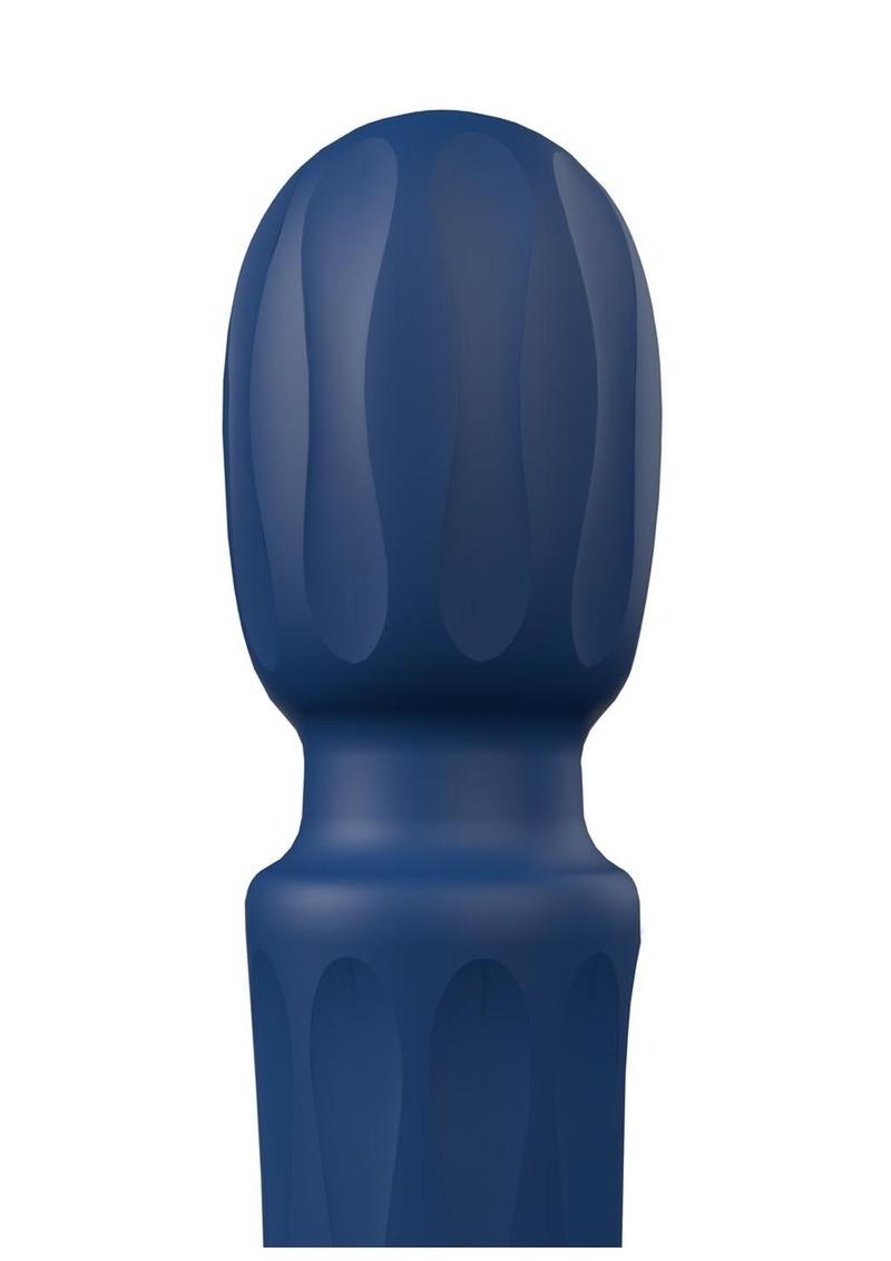 PrimO Rechargeable Silicone Wand - Navy