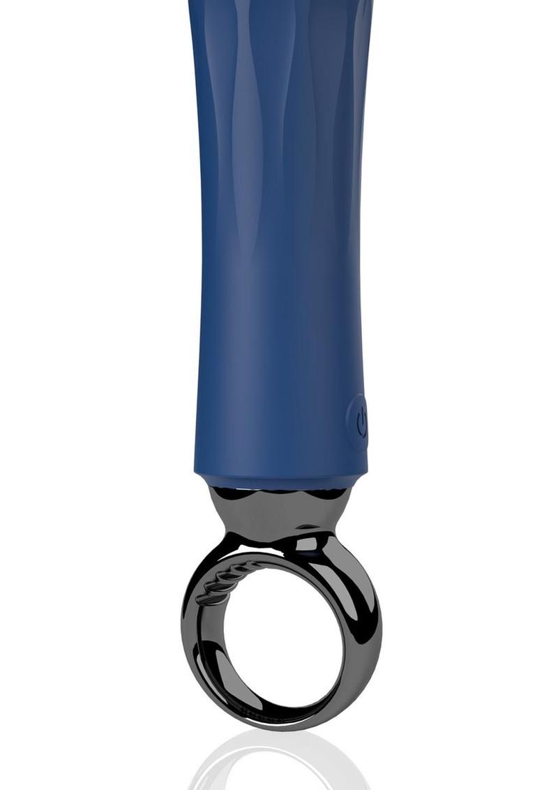 PrimO Rechargeable Silicone Wand - Navy