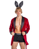 Playboy Men's Smoke Lounge Robe back view