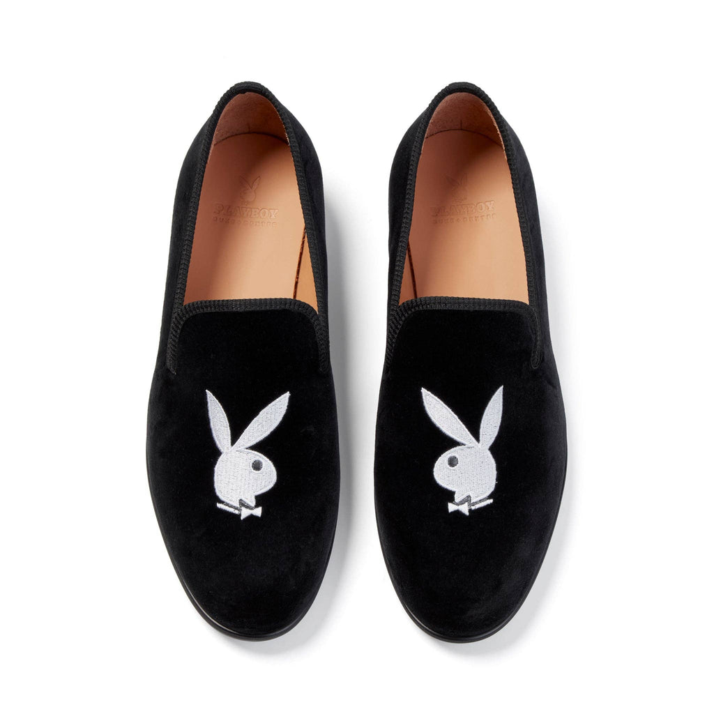 PLAYBOY Duke + Dexter Velvet Bunny Loafers
