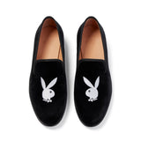 PLAYBOY Duke + Dexter Velvet Bunny Loafers