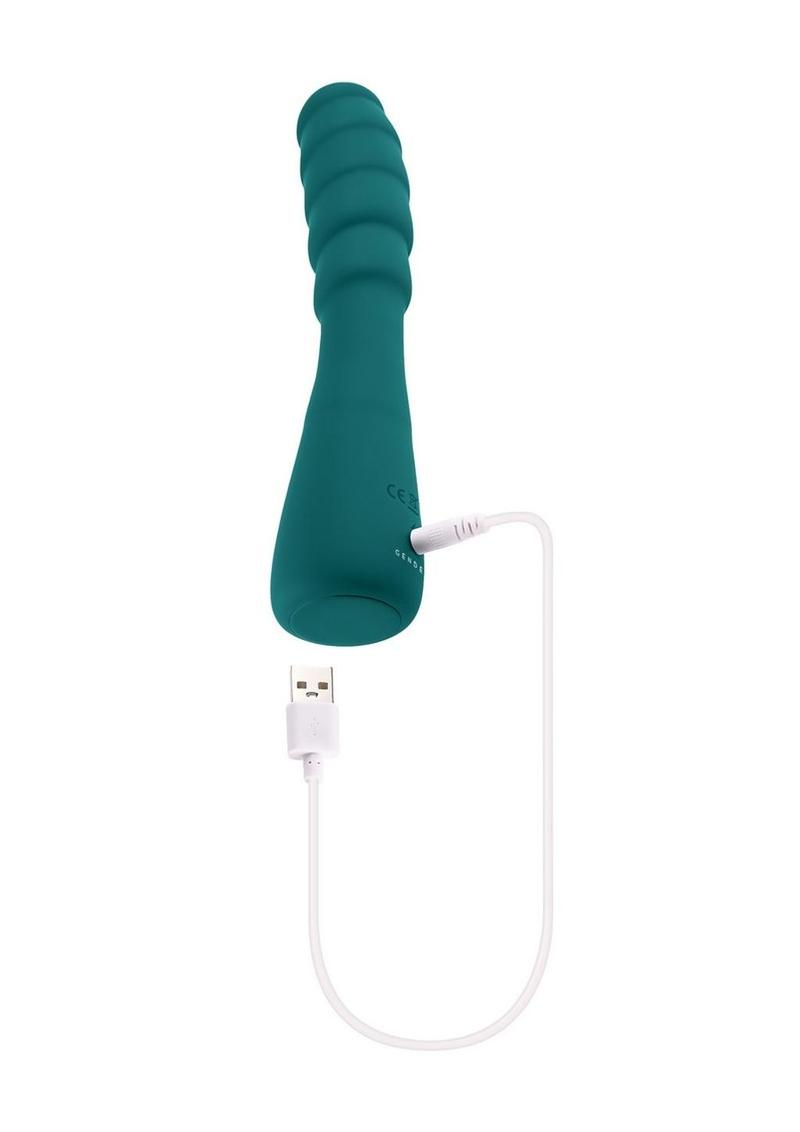 Gender X Scorpion Rechargeable Silicone Vibrator - Green