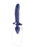 Gender X Dual Defender Rechargeable Silicone Dual Vibrator/Probe with Remote Control - Purple