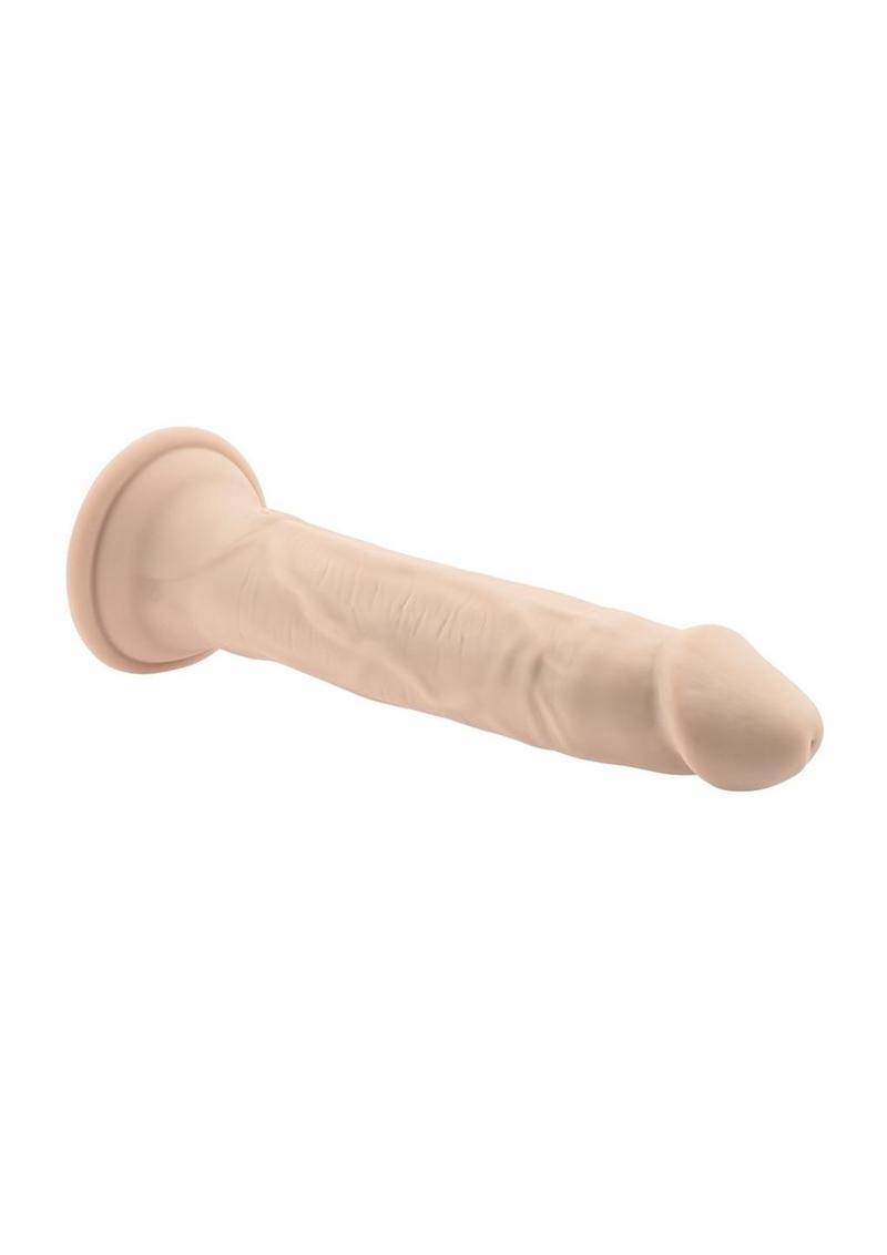 In Thrust We Trust Rechargeable Silicone Dildo with Remote Control - Vanilla