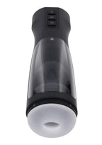 Playboy End Game Rechargeable Warming Stroker with UV Stand - Black