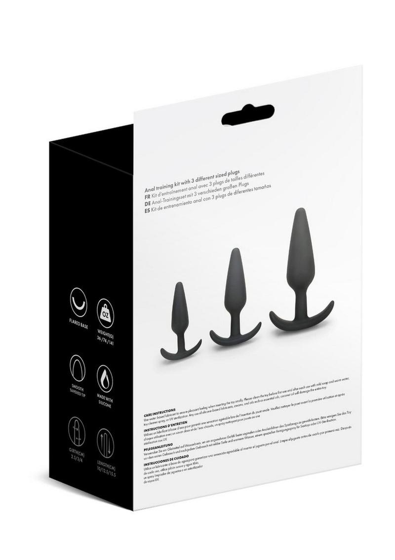 Prowler RED 3 Piece Anal Training Kit - Black