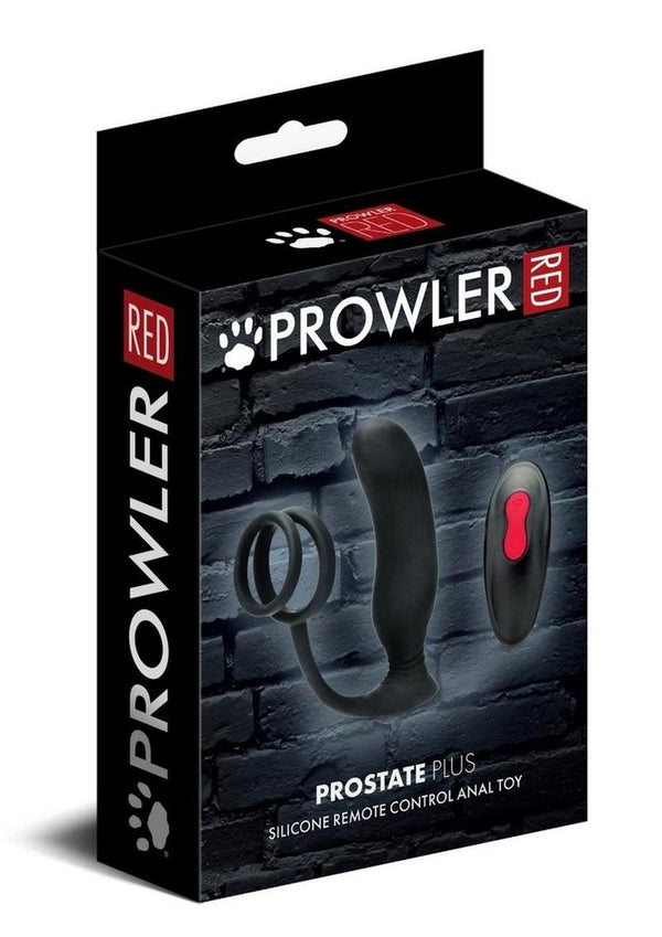 Prowler RED Vibrating Prostate Massager Plus with Remote Control - Black