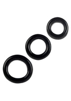 COLT 3 Ring Set Cock Rings - Black