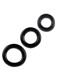 COLT 3 Ring Set Cock Rings - Black