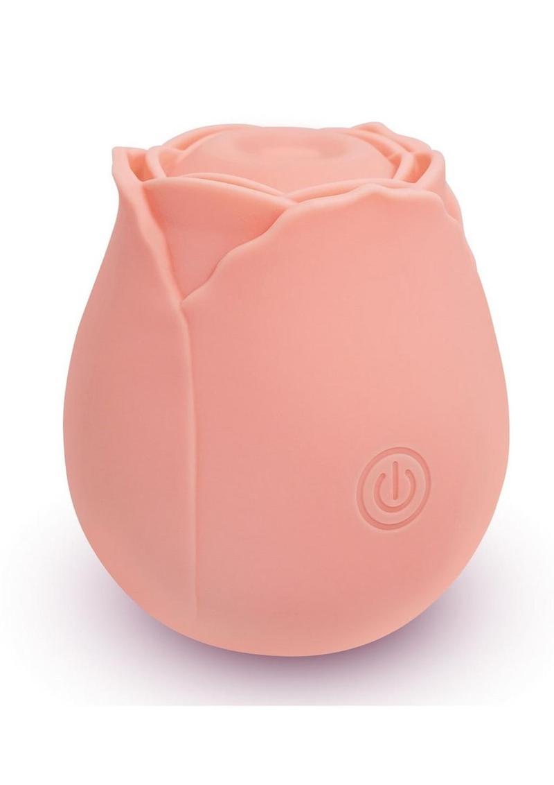 Skins Rose Buddies Rose Purrz Rechargeable Silicone Clitoral Vibrator - Peach