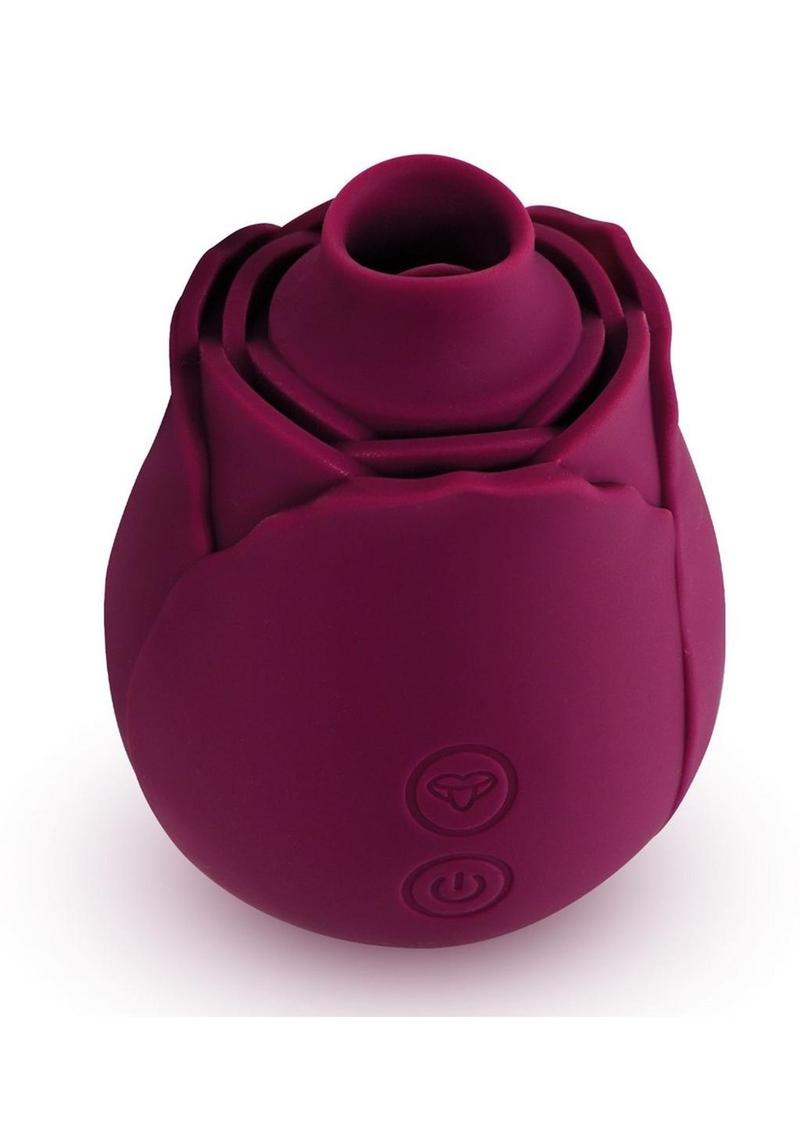 Skins Rose Buddies Rose Flutterz Rechargeable Silicone Clitoral Vibrator - Magenta