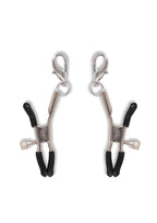 Lux Fetish Interchangeable Collar & Nipple Clip Set (12 Piece) - Black