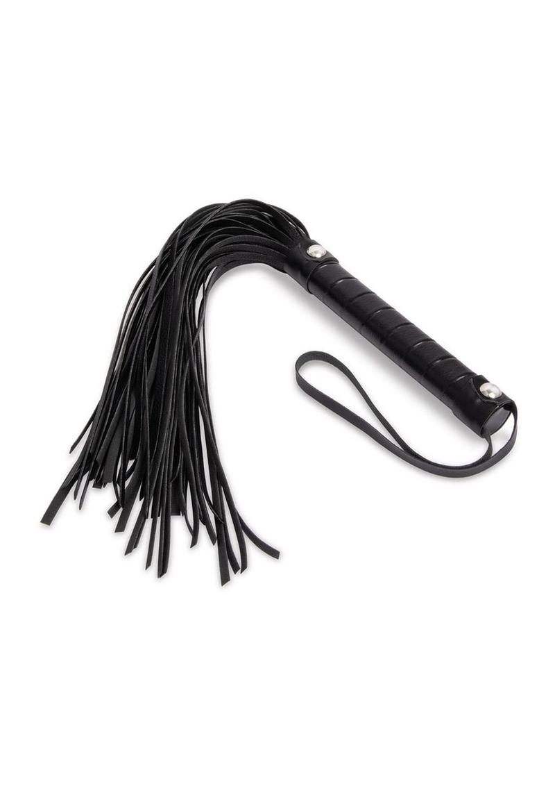 Lux Fetish Bondage Bed Strap & Flogger Kit (4 Piece) - Black