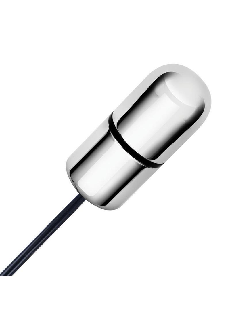 Lux Fetish Electro Sex Shock Bullet with Wired Remote Control - Black