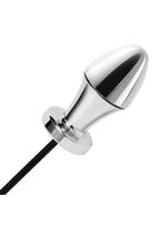 Lux Fetish Electro Sex Shock Butt Plug with Wired Remote Control - Black