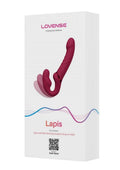 Lovense Lapis Rechargeable Silicone App Control Dual End Strapless Strap-On - Magenta